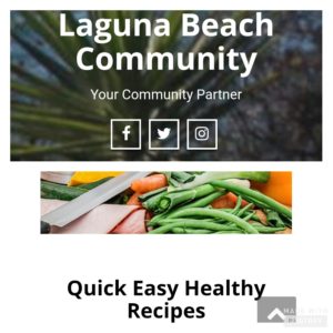 Quick Healthy Recipes for the Laguna Beach Community by Haven Schulz